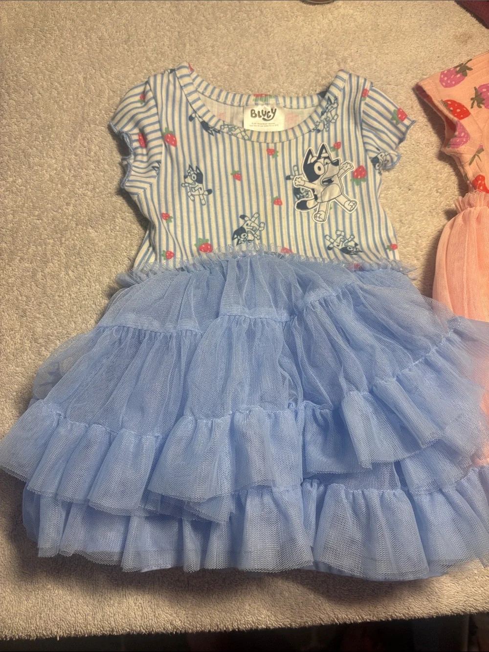 Cute Blue Tulle Dress - Kids Casual